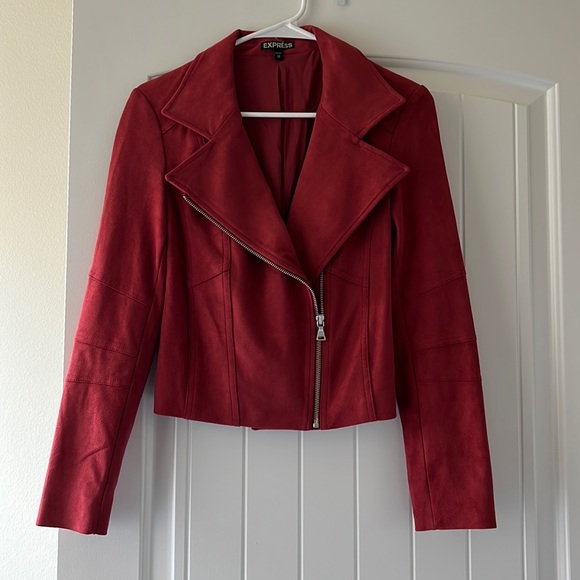 Express Jackets & Blazers - Cute red suede jacket